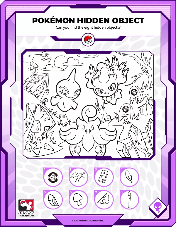 Ghost Pokémon Hidden Objects